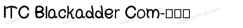 ITC Blackadder Com字体转换